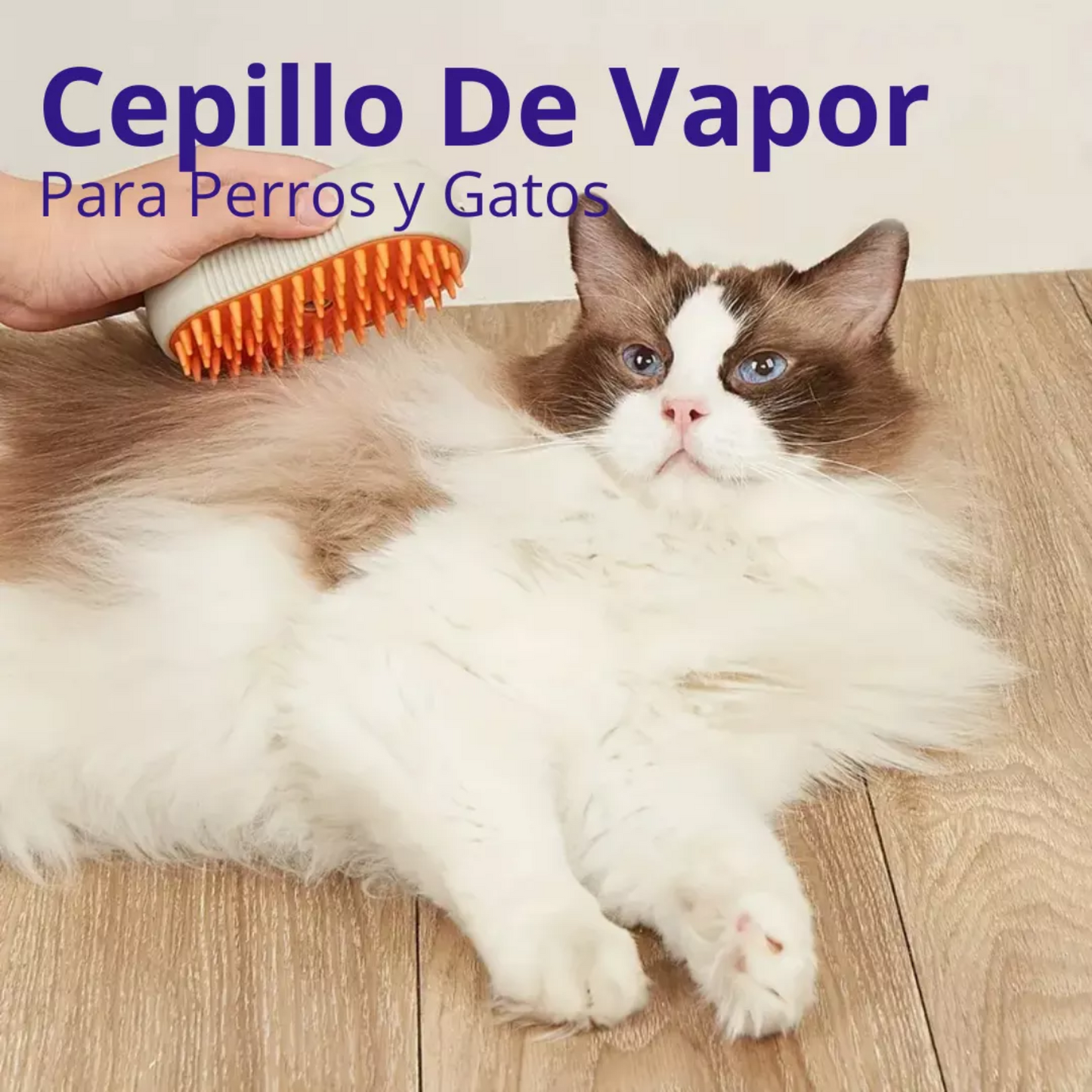 cepillo vaporizador de mascota