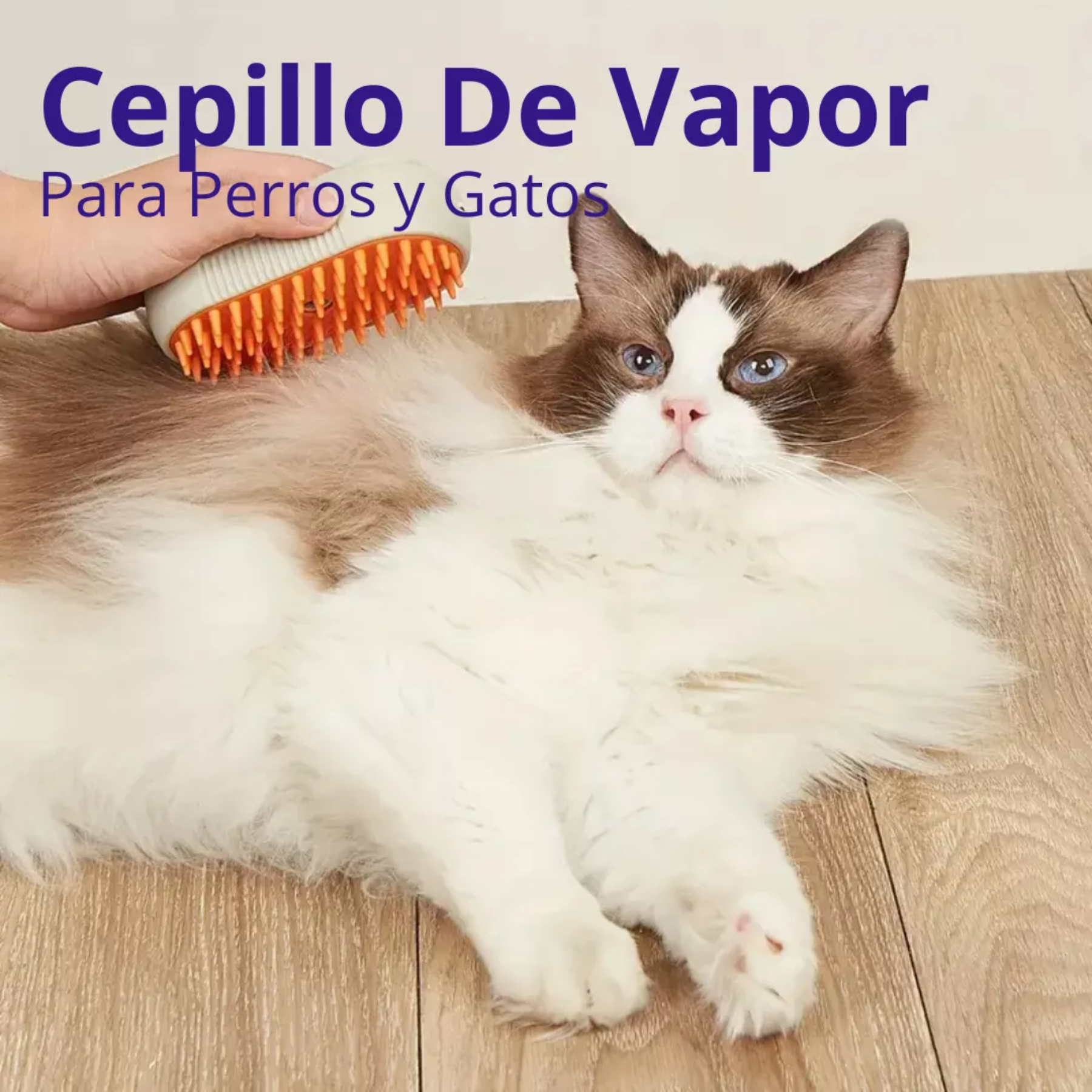 cepillo vaporizador de mascota