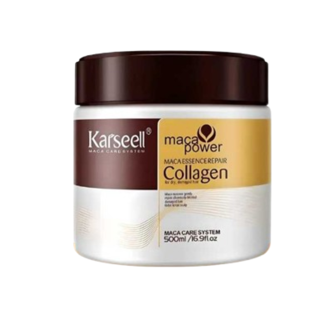 Karseell Combo ORIGINAL® : Shampoo Maca+ Botox Capilar + Aceite de Argán (para un Cabello Radiante y Sin Frizz)