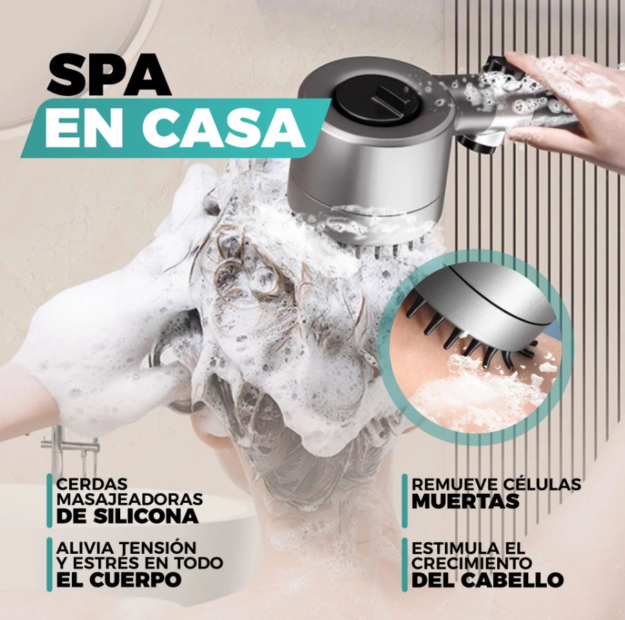 Cabezal de Ducha Masajeadora Spa