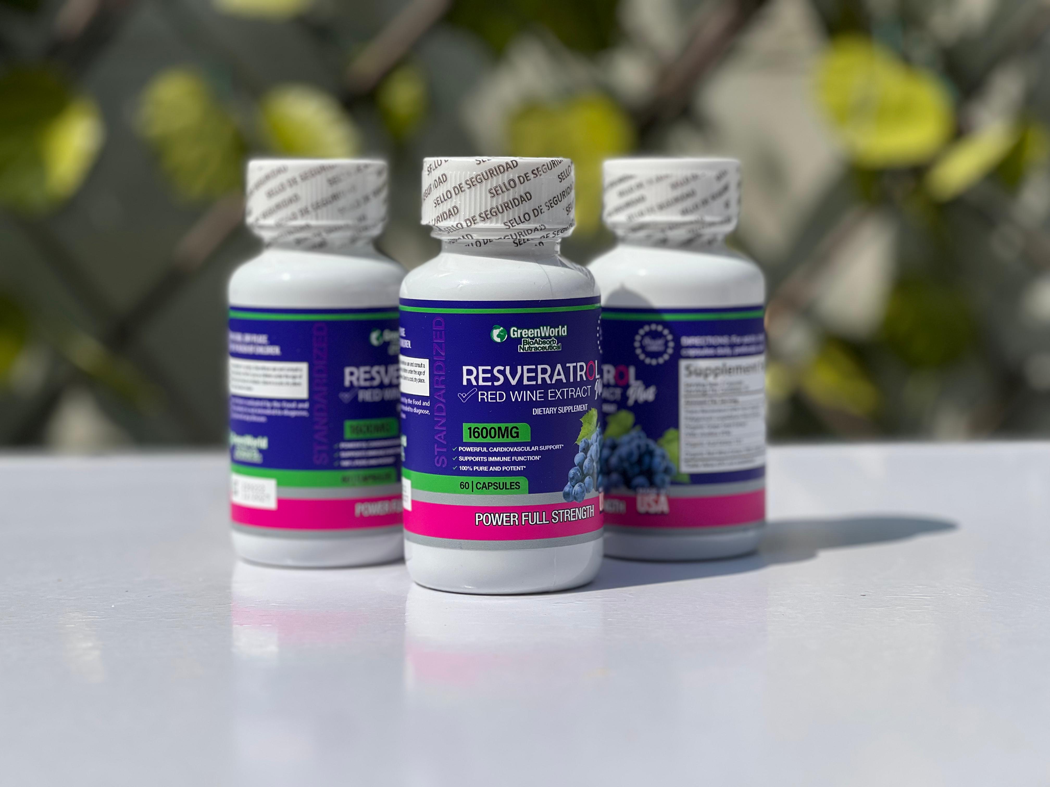 Resveratrol® ORIGINAL: (DOSIS PARA 1 MES) Recupera tu energía y enfrenta el día con fuerza