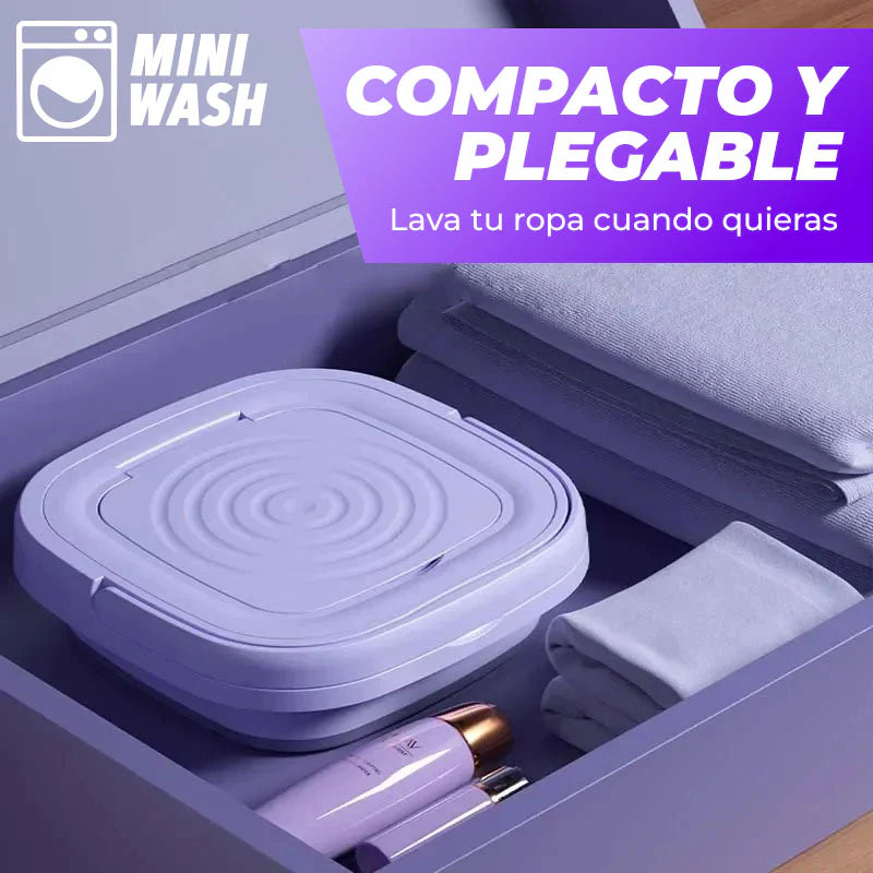 Mini Lavadora Portátil Plegable Y Secado